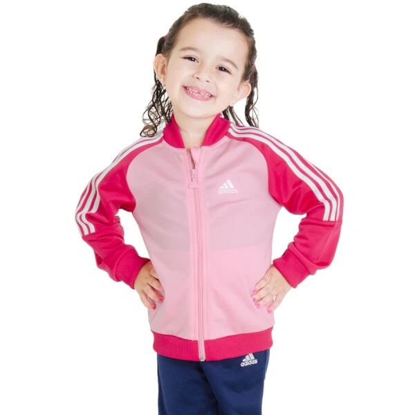AGASALHO ADIDAS 1 J PES KNIT INFANTIL - Rosa/marinho