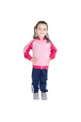 AGASALHO ADIDAS 1 J PES KNIT INFANTIL - Rosa/marinho