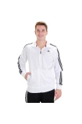 AGASALHO ADIDAS 3S ESS PES MASCULINO - Branco/preto AGASALHO ADIDAS 3S ESS PES MASCULINO - Branco/preto