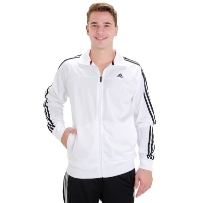 AGASALHO ADIDAS 3S ESS PES MASCULINO - Branco/preto AGASALHO ADIDAS 3S ESS PES MASCULINO - Branco/preto