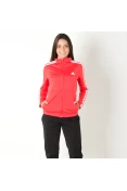 AGASALHO ADIDAS BACK 2 BASICS 3 STRIPES FEMININO - Vermelho/preto
