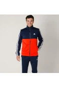 AGASALHO ADIDAS BACK 2 BASICS 3 STRIPES MASCULINO - Laranja/marinho AGASALHO ADIDAS BACK 2 BASICS 3 STRIPES MASCULINO - Laranja/marinho