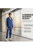 AGASALHO ADIDAS BASIC 3S MASCULINA - Azul/branco