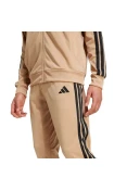 AGASALHO ADIDAS BASIC 3S TRICOT TRACK MASCULINO - Bege/preto