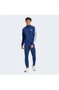 AGASALHO ADIDAS BASIC 3S TRICOT TRACK MASCULINO - Marinho/branco