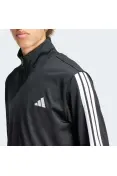 AGASALHO ADIDAS BASIC 3S TRICOT TRACK MASCULINO - Preto/branco
