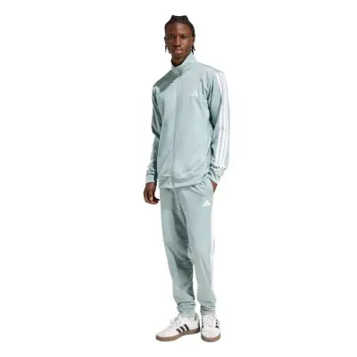 AGASALHO ADIDAS BASIC 3S TRICOT TRACK MASCULINO - Verde/branco