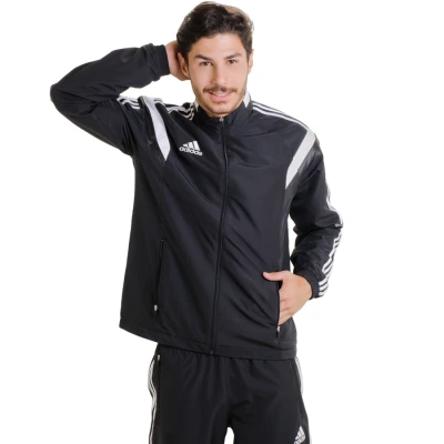 AGASALHO ADIDAS CON 14 MASCULINO - Preto/branco AGASALHO ADIDAS CON 14 MASCULINO - Preto/branco