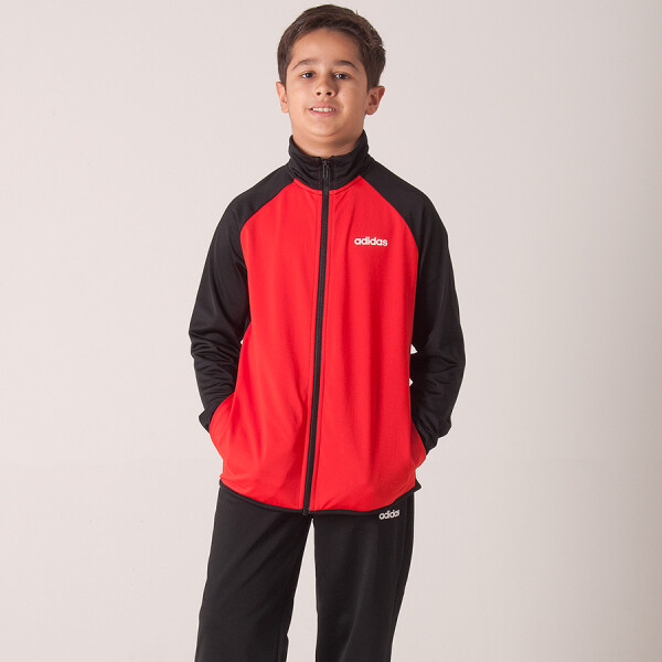 AGASALHO ADIDAS ENTRY INFANTIL - Vermelho/preto