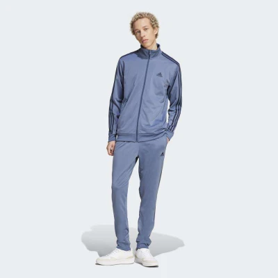 AGASALHO ADIDAS ESSENTIAL 3 STRIPES MASCULINO - Azul/preto AGASALHO ADIDAS ESSENTIAL 3 STRIPES MASCULINO - Azul/preto