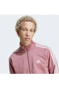 AGASALHO ADIDAS ESSENTIAL 3 STRIPES MASCULINO - Rosa/branco