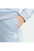 AGASALHO ADIDAS ESSENTIALS 3-STRIPES FEMININO - Azul celeste/branco