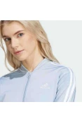 AGASALHO ADIDAS ESSENTIALS 3-STRIPES FEMININO - Azul celeste/branco