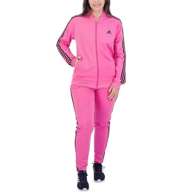 AGASALHO ADIDAS ESSENTIALS 3-STRIPES FEMININO - Pink/preto