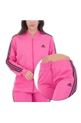AGASALHO ADIDAS ESSENTIALS 3-STRIPES FEMININO - Pink/preto