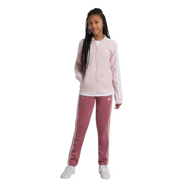 AGASALHO ADIDAS ESSENTIALS 3 STRIPES INFANTIL - Rosa/pink