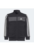 AGASALHO ADIDAS ESSENTIALS 3-STRIPES SHINY INFANTIL - Preto/branco