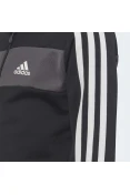 AGASALHO ADIDAS ESSENTIALS 3-STRIPES SHINY INFANTIL - Preto/branco