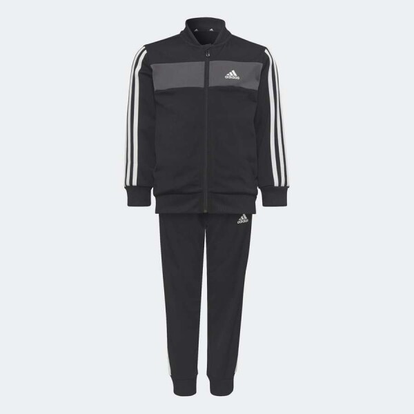 AGASALHO ADIDAS ESSENTIALS 3-STRIPES SHINY INFANTIL - Preto/branco