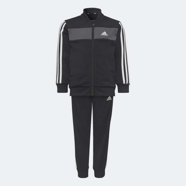 AGASALHO ADIDAS ESSENTIALS 3-STRIPES SHINY INFANTIL - Preto/branco