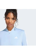 AGASALHO ADIDAS ESSENTIALS 3S FEMININO - Azul celeste/branco