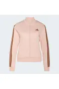 AGASALHO ADIDAS ESSENTIALS 3S FEMININO - Rosa/marrom AGASALHO ADIDAS ESSENTIALS 3S FEMININO - Rosa/marrom