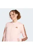 AGASALHO ADIDAS ESSENTIALS 3S FEMININO - Rosa/marrom AGASALHO ADIDAS ESSENTIALS 3S FEMININO - Rosa/marrom