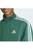 AGASALHO ADIDAS MALHA 3-STRIPES MASCULINO - Verde/branco
