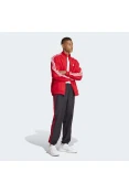 AGASALHO ADIDAS MALHA 3-STRIPES MASCULINO - Vermelho/preto