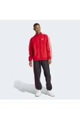 AGASALHO ADIDAS MALHA 3-STRIPES MASCULINO - Vermelho/preto