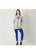 AGASALHO ADIDAS PES HOODY TIGHT FEMININO - Cinza/azul AGASALHO ADIDAS PES HOODY TIGHT FEMININO - Cinza/azul