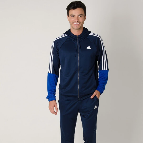 AGASALHO ADIDAS RE-FOCUS MASCULINO - Marinho/branco AGASALHO ADIDAS RE-FOCUS MASCULINO - Marinho/branco