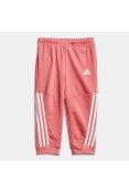 AGASALHO ADIDAS SHINY BADGE OF SPORT 3-STRIPES INFANTIL - Rosa/branco