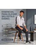 AGASALHO ADIDAS TRACKSUITS 3S MASC - Cinza/preto
