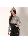 AGASALHO ADIDAS WTS GAME TIME FEMININO - Cinza/preto