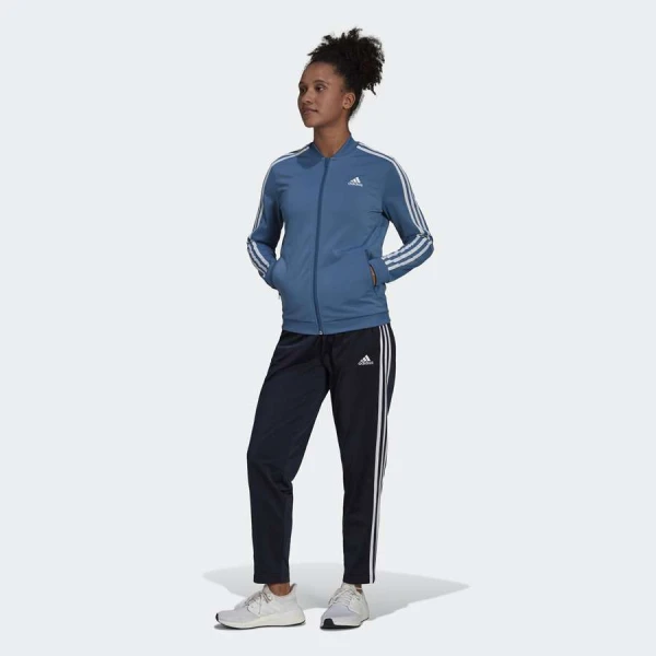 AGASALHO ESSENTIALS 3-STRIPES ADIDAS FEMININO - Azul/marinho