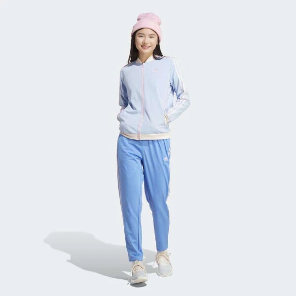 AGASALHO ESSENTIALS 3-STRIPES ADIDAS FEMININO - Azul/rosa