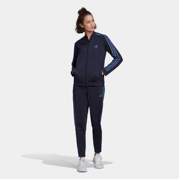 AGASALHO ESSENTIALS 3-STRIPES ADIDAS FEMININO - Marinho/azul