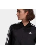 AGASALHO ESSENTIALS 3-STRIPES ADIDAS FEMININO - Preto/branco