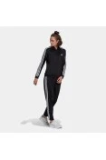 AGASALHO ESSENTIALS 3-STRIPES ADIDAS FEMININO - Preto/branco