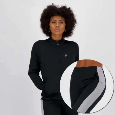 AGASALHO FILA BLOCK COLORS II FEMININO - Preto/cinza