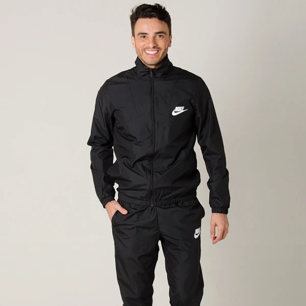 AGASALHO HALF TIME WOVEN NIKE MASCULINO - Preto/branco AGASALHO HALF TIME WOVEN NIKE MASCULINO - Preto/branco