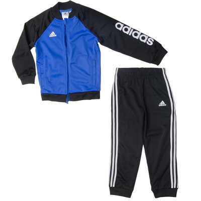 AGASALHO INFANTIL SHINY DA ADIDAS - Azul/preto