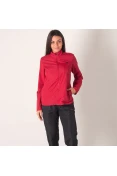 AGASALHO MIZUNO JET FEMININO - Vermelho/preto
