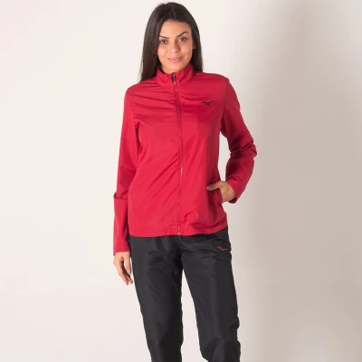 AGASALHO MIZUNO JET FEMININO - Vermelho/preto