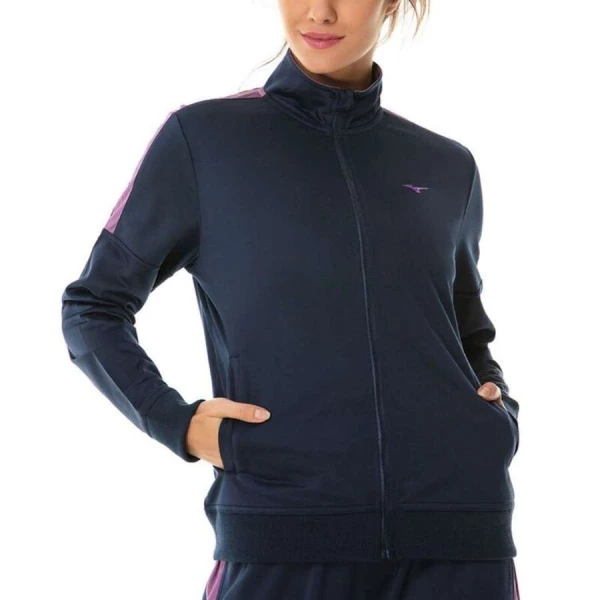 AGASALHO MIZUNO LADY FEMININO - Marinho/roxo