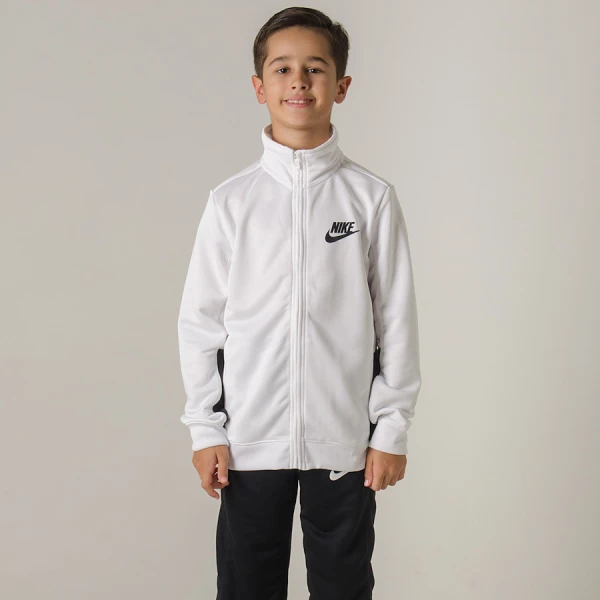AGASALHO NIKE NSW TRACK SUIT PAC POLY INFANTIL - Branco/preto AGASALHO NIKE NSW TRACK SUIT PAC POLY INFANTIL - Branco/preto