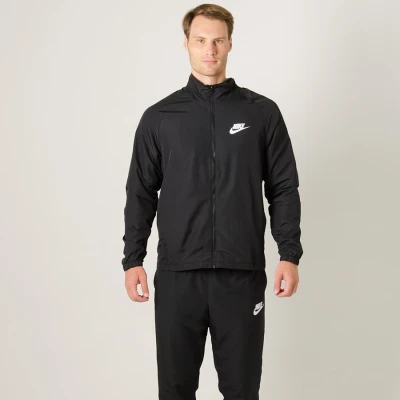 AGASALHO NIKE NSW TRK SUIT WVN BASIC MASCULINO - Preto/branco AGASALHO NIKE NSW TRK SUIT WVN BASIC MASCULINO - Preto/branco