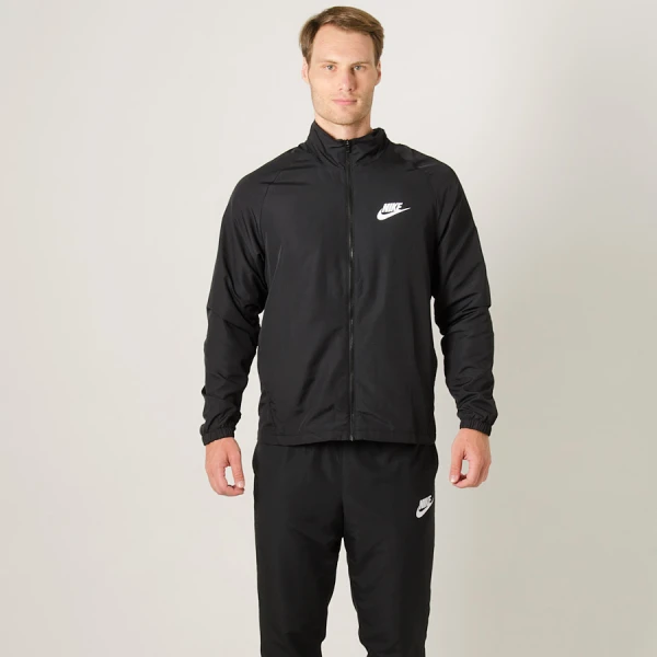 AGASALHO NIKE NSW TRK SUIT WVN BASIC MASCULINO - Preto/branco AGASALHO NIKE NSW TRK SUIT WVN BASIC MASCULINO - Preto/branco