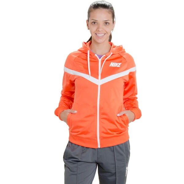 AGASALHO NIKE PURSUITIST WARMUP FEMININO - Laranja/cinza